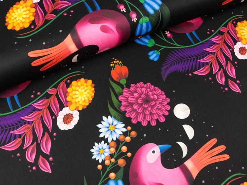 Hamburger Liebe Performance Active Wear Jersey Lunar Bird schwarz-bunt Spring 2023