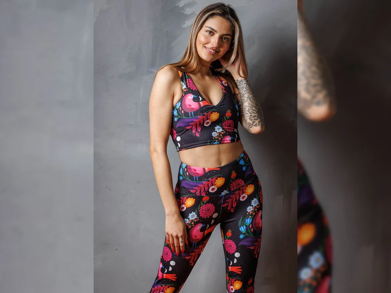 Hamburger Liebe Performance Active Wear Jersey Lunar Bird schwarz-bunt Spring 2023