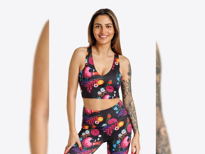 Hamburger Liebe Performance Active Wear Jersey Lunar Bird schwarz-bunt Spring 2023