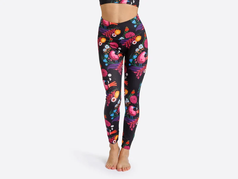 Hamburger Liebe Performance Active Wear Jersey Lunar Bird schwarz-bunt Spring 2023