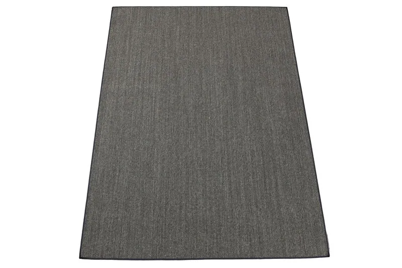 Tappeto Etnico Sisal Boucle Grigio