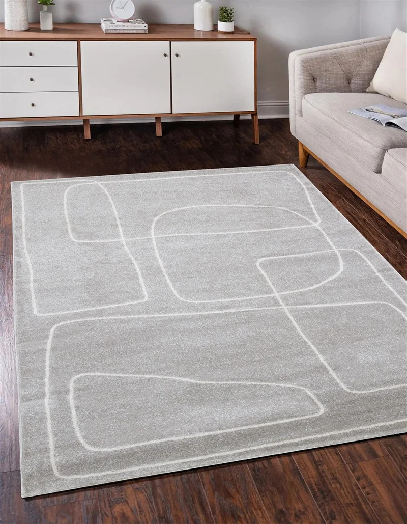 Tappeto Moderno Atelier Grigio