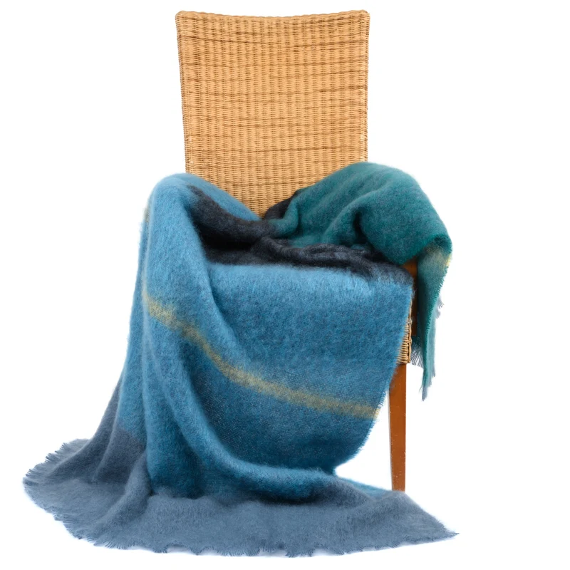 Mohairdecke "Ozean"