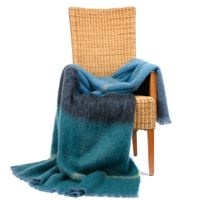 Mohairdecke "Ozean"