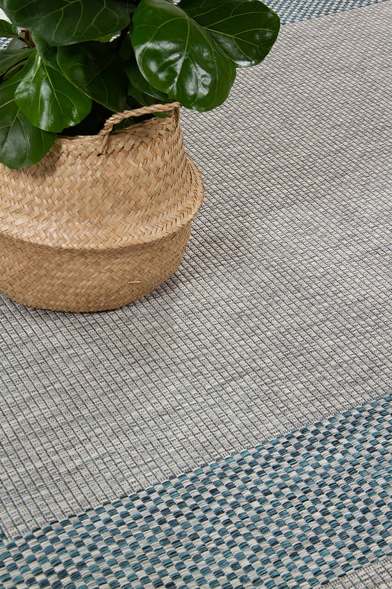 Tappeto Outdoor Flatweave Blu