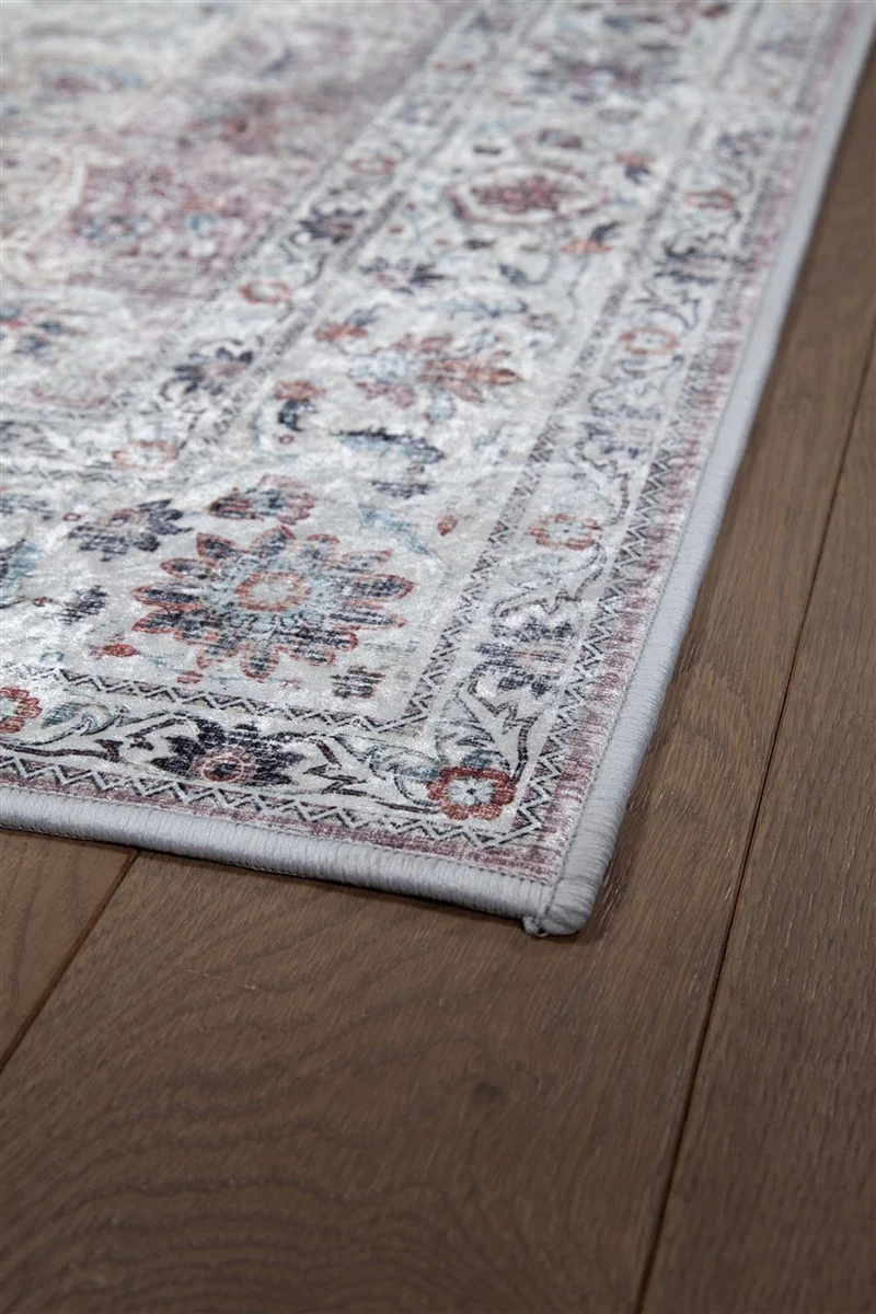 Tappeto Classico Vintage Printed Grigio