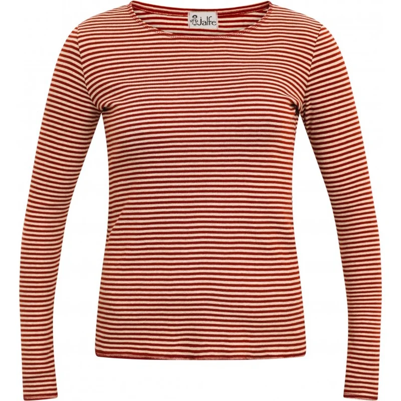 Bio-Baumwoll-Shirt, Langarm, schmal gestreift