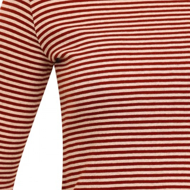 Bio-Baumwoll-Shirt, Langarm, schmal gestreift