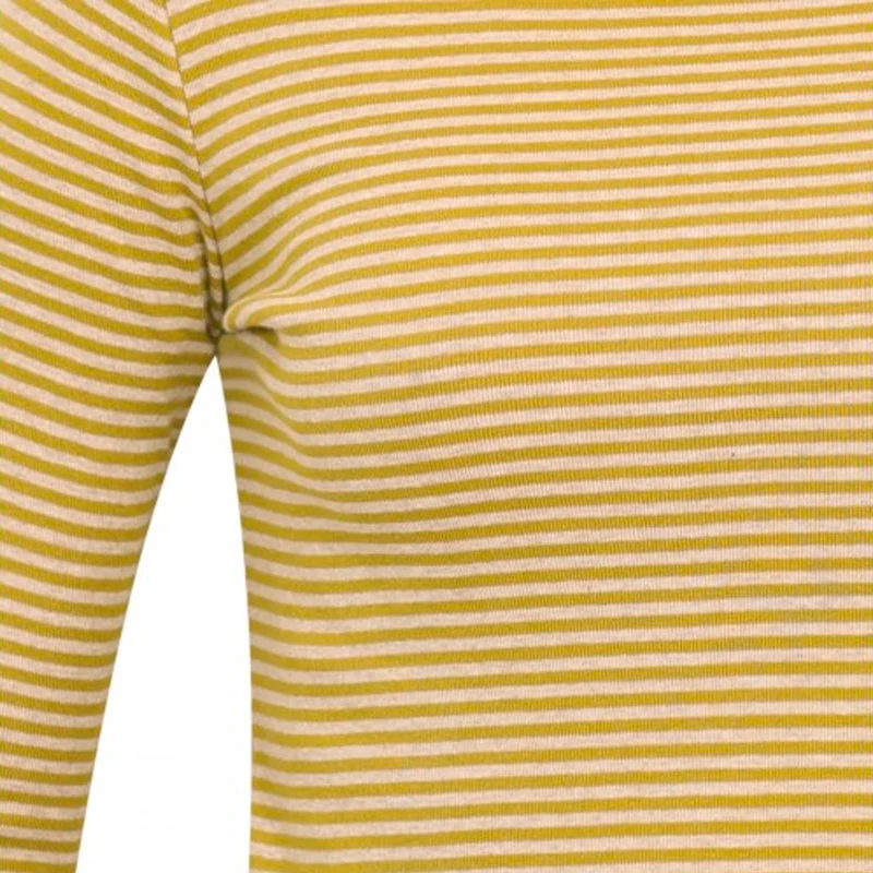 Bio-Baumwoll-Shirt, Langarm, schmal gestreift