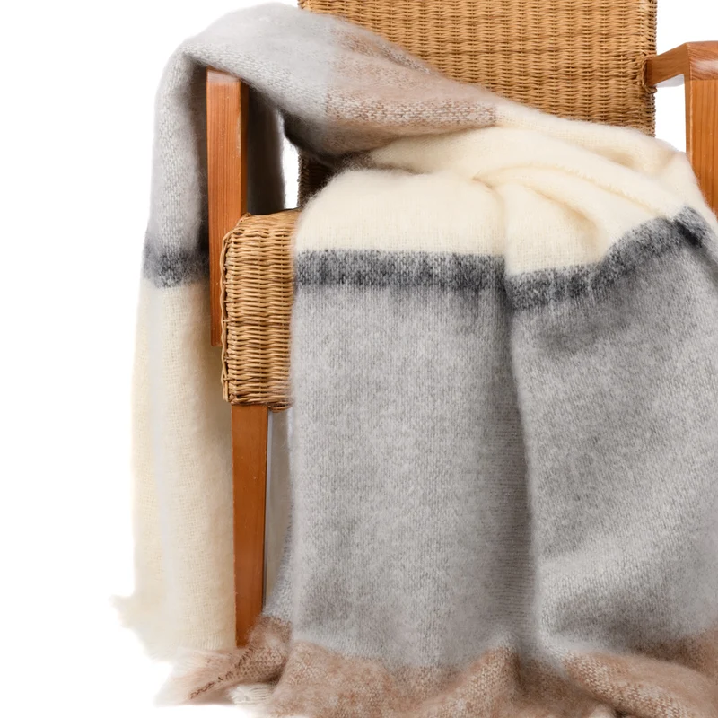 Mohairdecke "Marmor"
