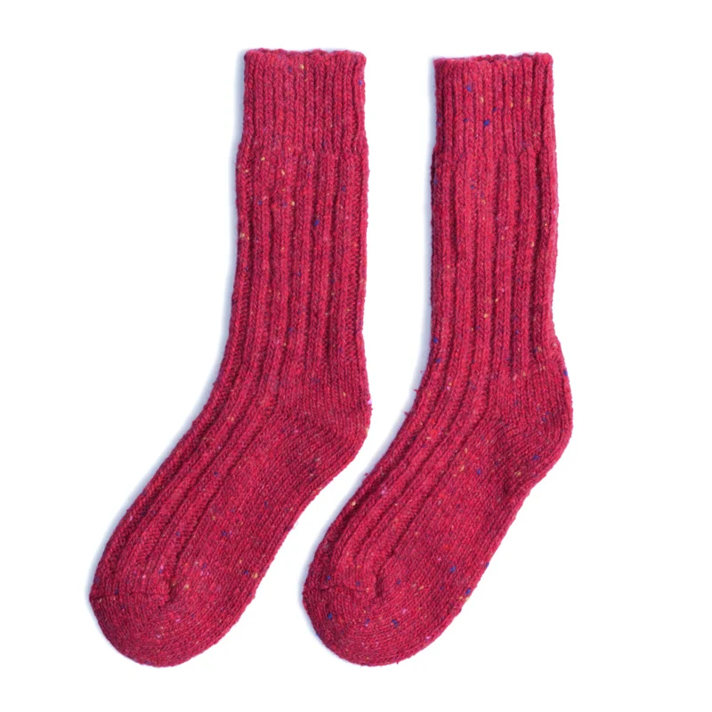 Klassische Stricksocken, einfarbig - Connemara Flecks