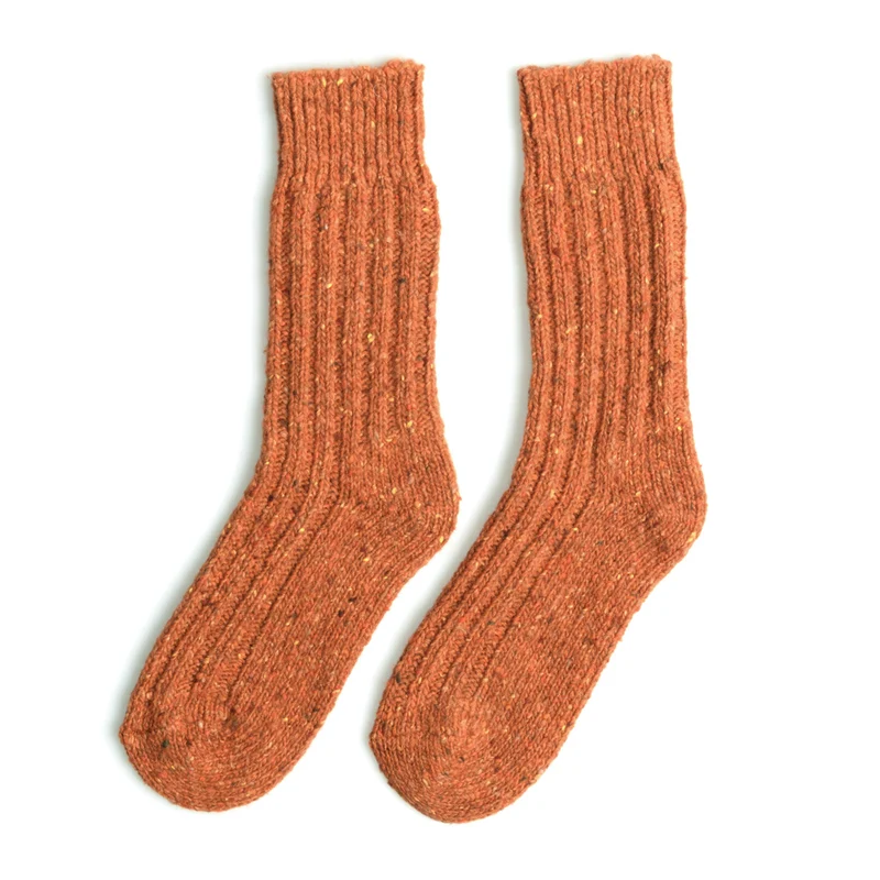 Klassische Stricksocken, einfarbig - Connemara Flecks