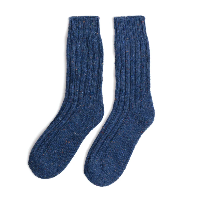 Klassische Stricksocken, einfarbig - Connemara Flecks