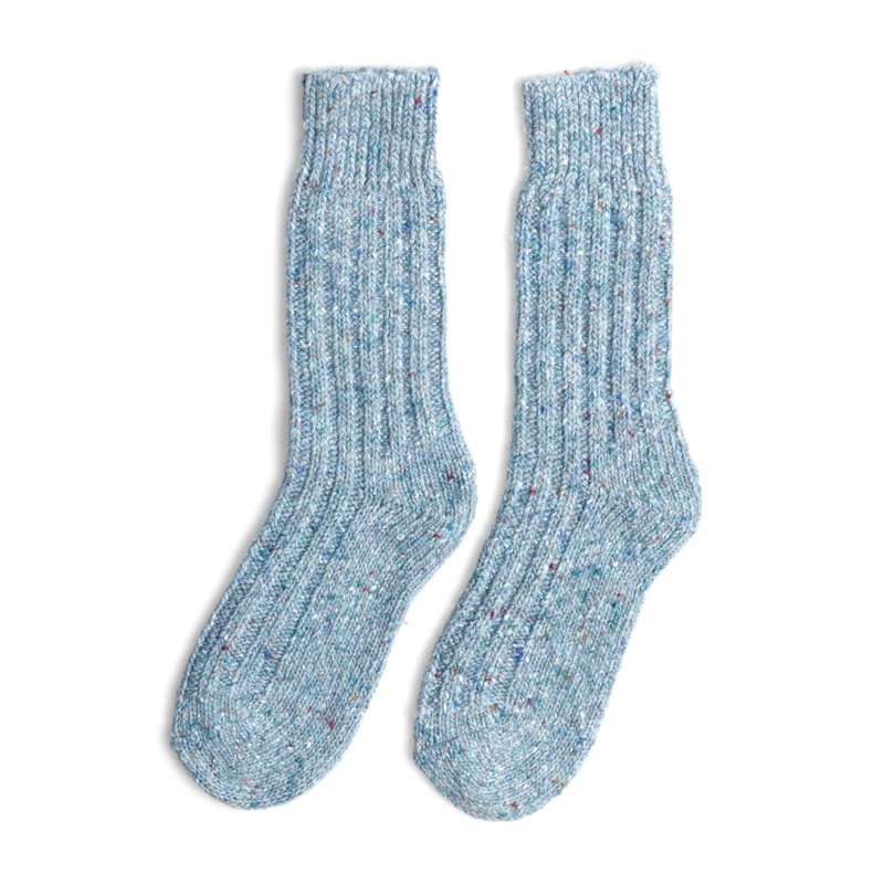 Klassische Stricksocken, einfarbig - Connemara Flecks