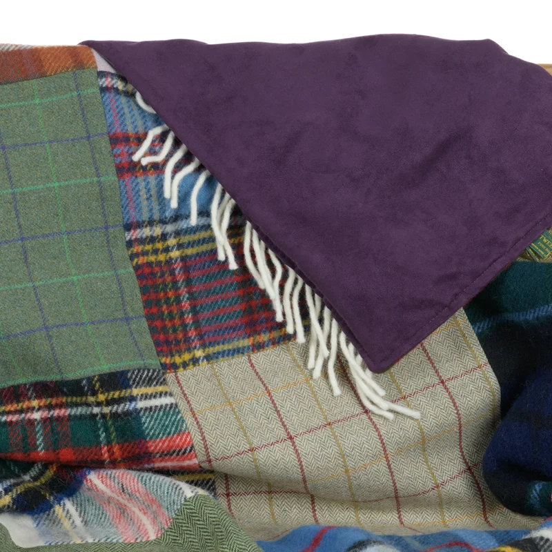 Großer, bunter Patchwork-Überwurf