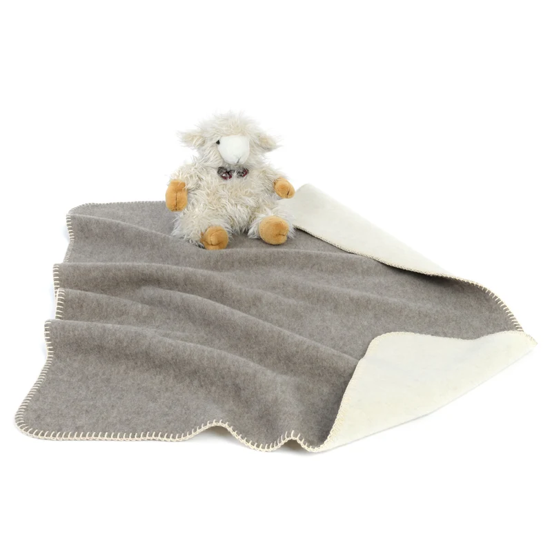 Kinderwagendecke aus Lammwolle "LUNA"