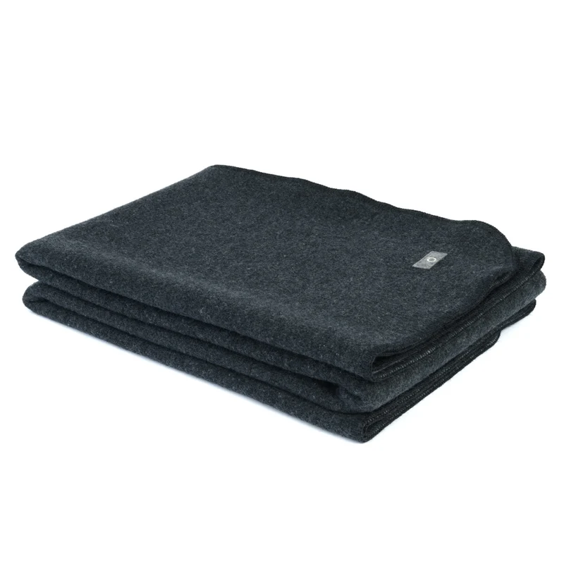 "DANA"- Zweifarbige Walkdecke aus Bio-Schurwolle (Merino)