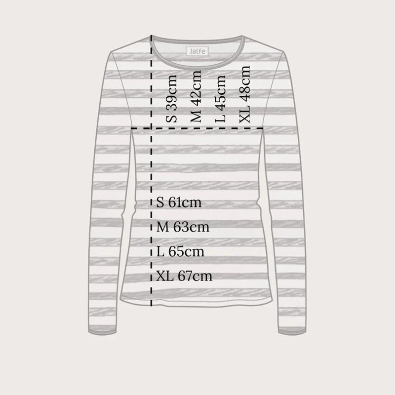 Langarm-Shirt mit breiten Streifen