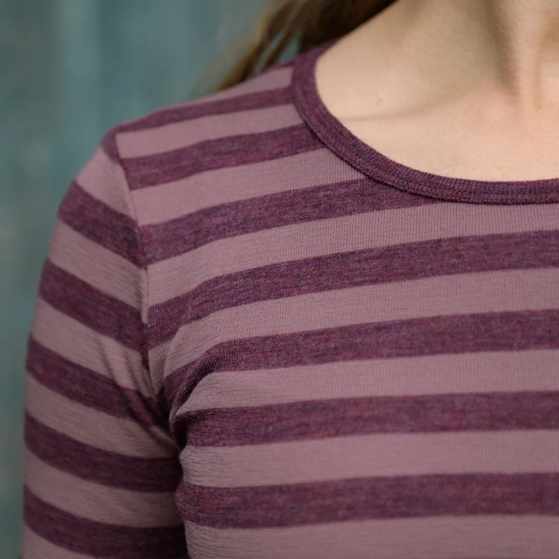 Langarm-Shirt mit breiten Streifen