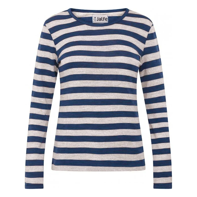 Langarm-Shirt mit breiten Streifen