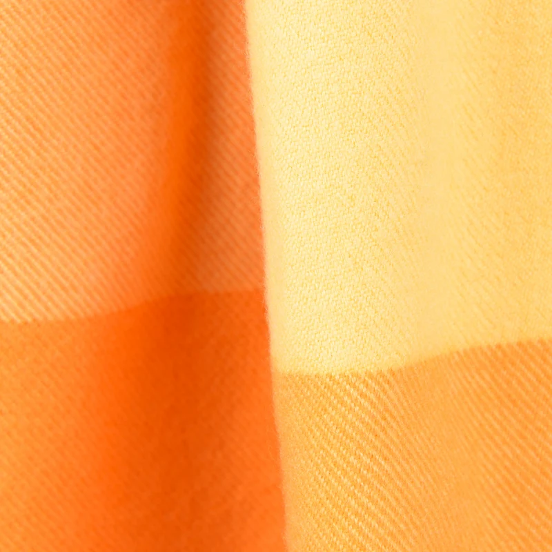 Lammwollplaid "Rubens" 140 x 190 cm, orange-gelb