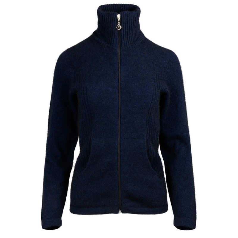 Extrem weiche Damenstrickjacke mit Reissverschluss