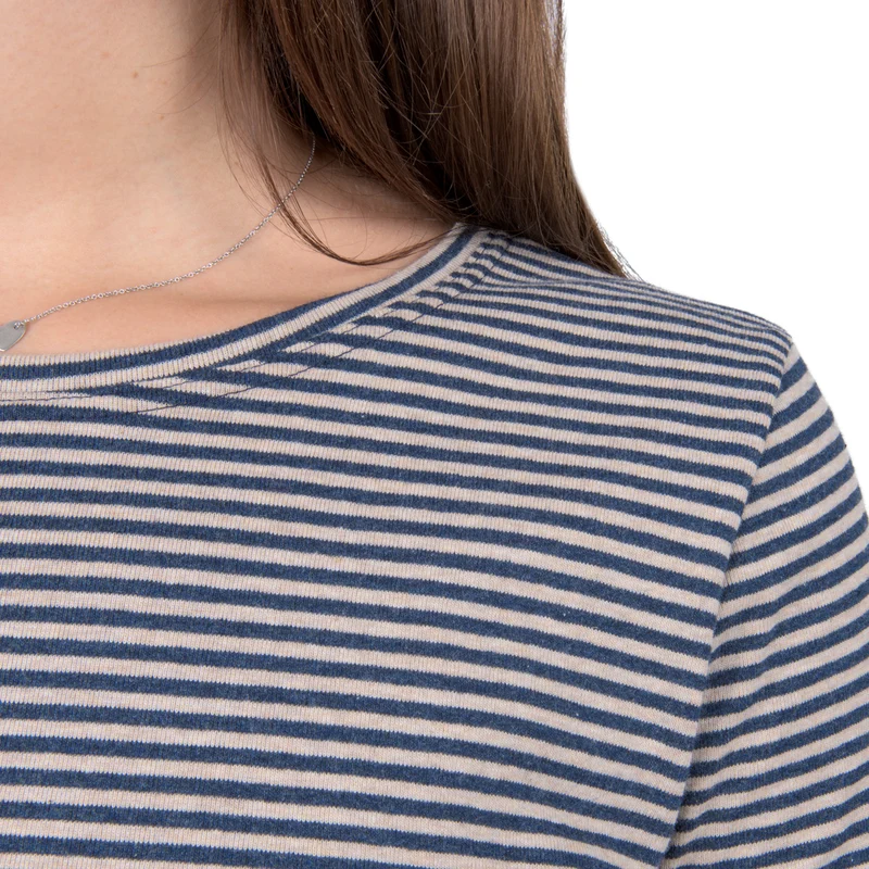 Geringeltes Kurzarm-Shirt aus Bio-Baumwolle