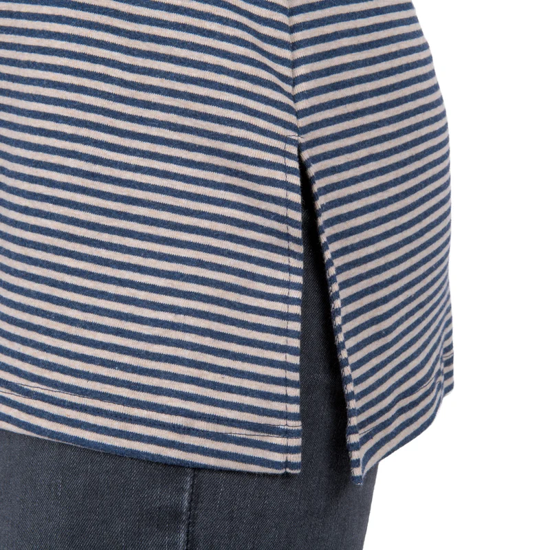 Geringeltes Kurzarm-Shirt aus Bio-Baumwolle