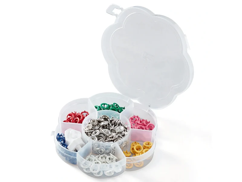 Prym Love 390740 Druckknöpfe Jersey 8mm, in 6 Farben, 60 Stück