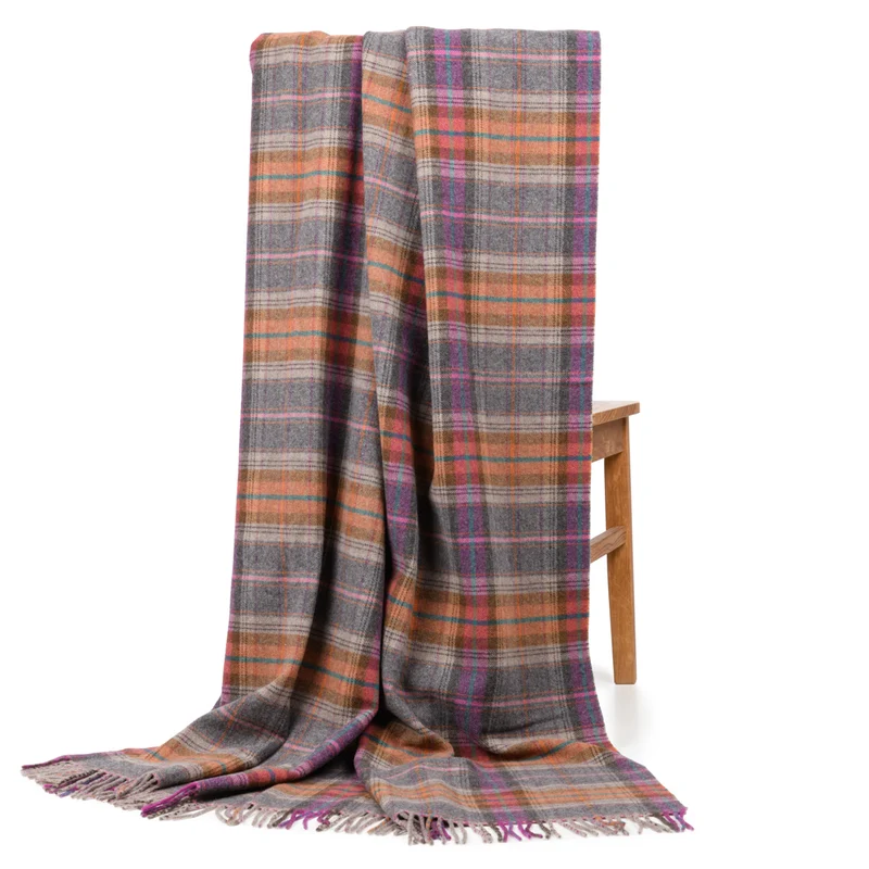 Buntes Lammwollplaid "Classico"