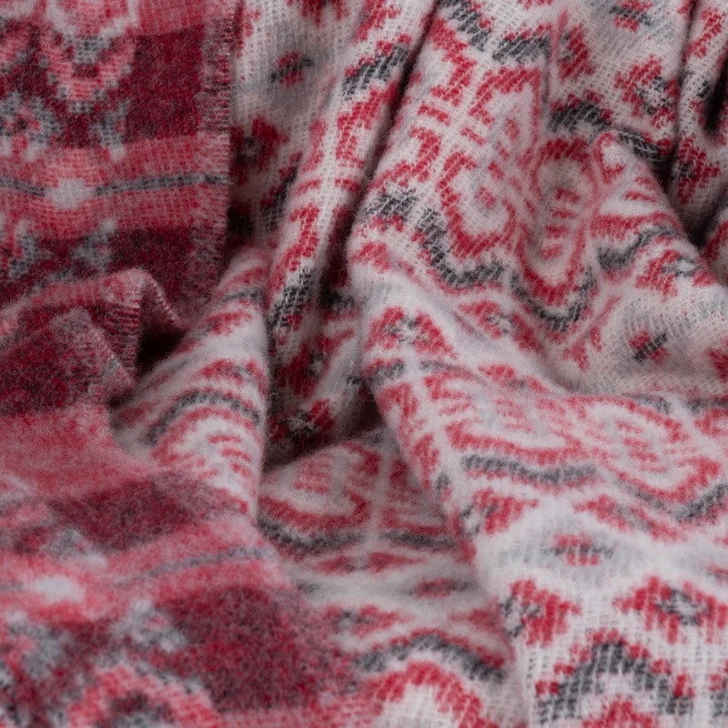 Wolldecke "PFERDCHEN" - ROT
