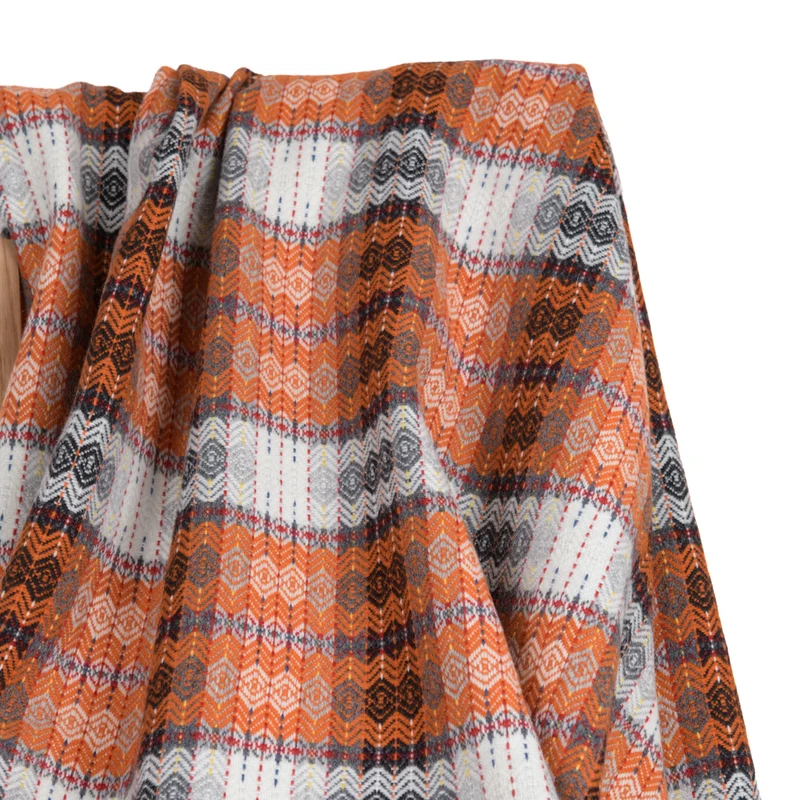 Feines Wollplaid "Bunte Diamanten"