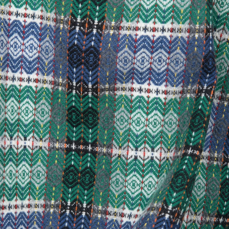 Feines Wollplaid "Bunte Diamanten"