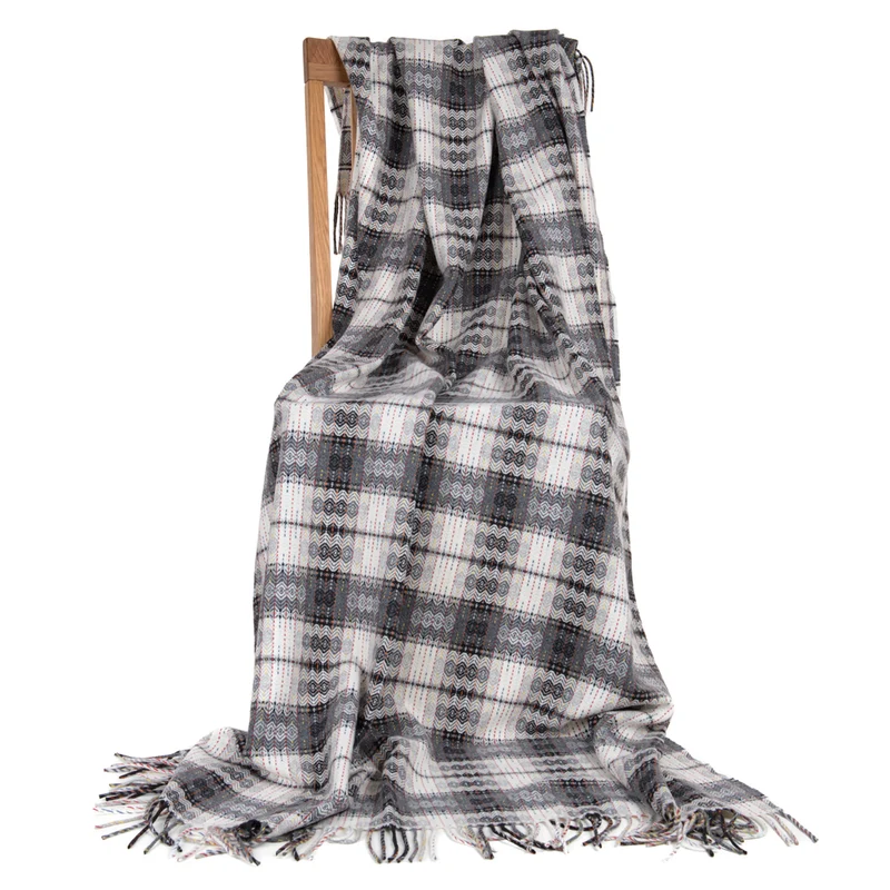 Feines Wollplaid "Bunte Diamanten"