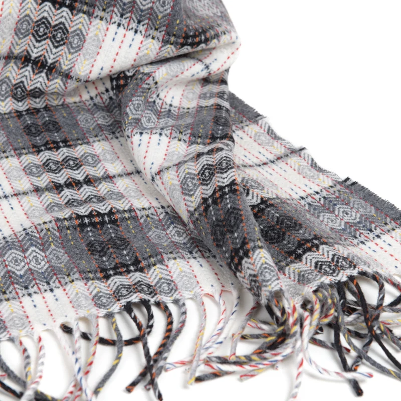 Feines Wollplaid "Bunte Diamanten"