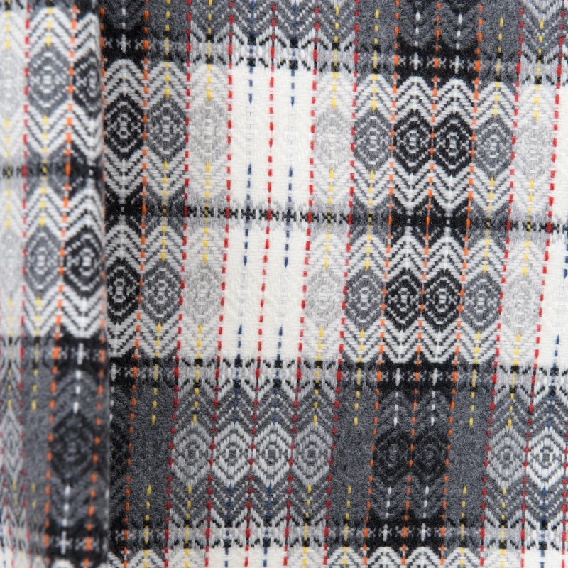 Feines Wollplaid "Bunte Diamanten"