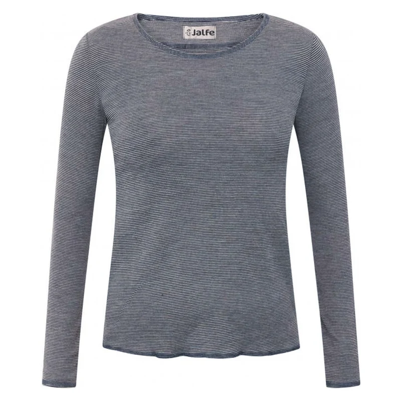 Merino-Langarm-Ringelshirt