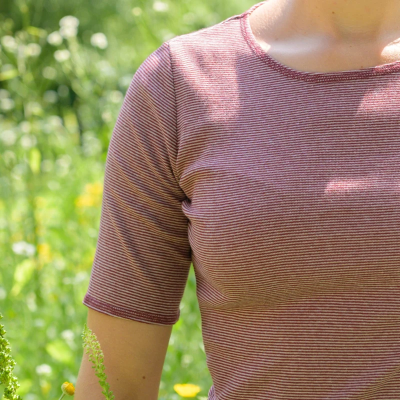 Kurzarmshirt aus 100% Bio-Baumwolle (kbA)