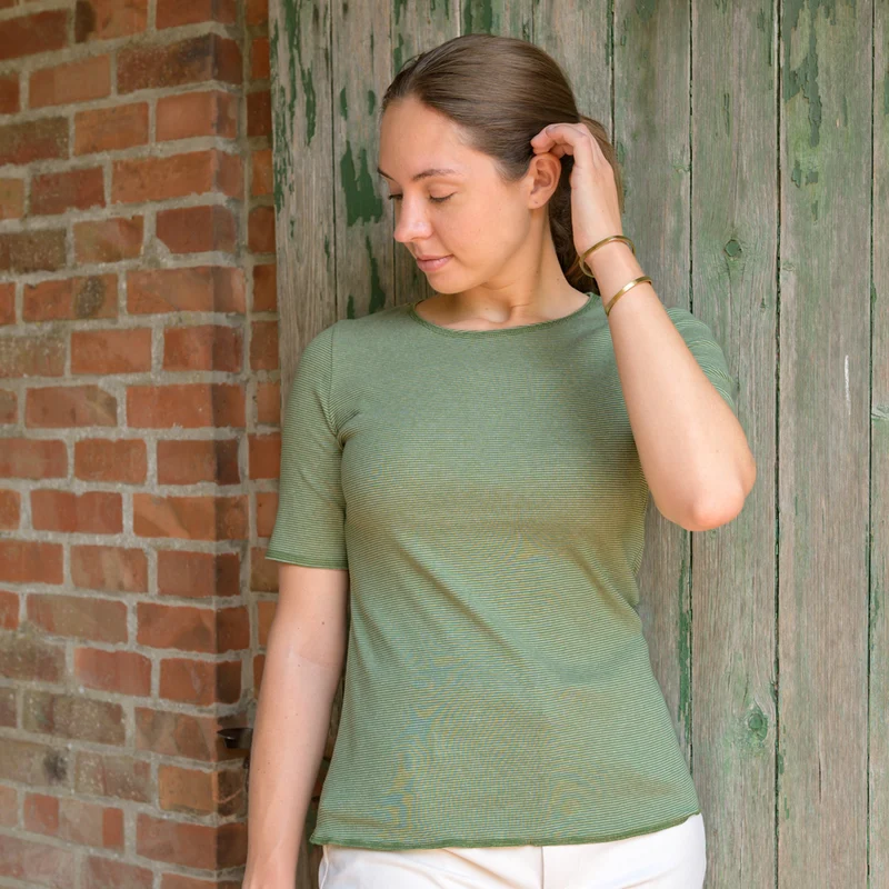 Kurzarmshirt aus 100% Bio-Baumwolle (kbA)