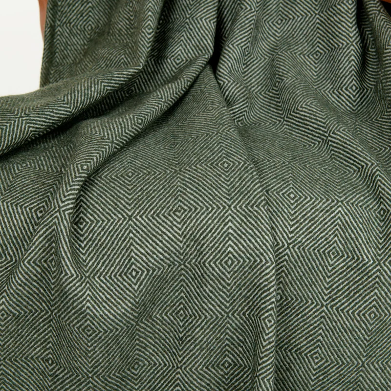 Weiche Merino-Wolldecke "DIAMANT"