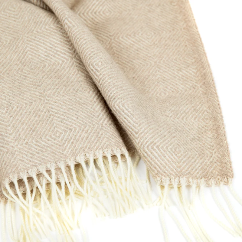 Weiche Merino-Wolldecke "DIAMANT"