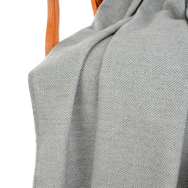 Weiche Merino-Wolldecke "DIAMANT"