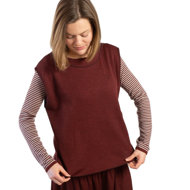 Pullunder-Shirt, meliert
