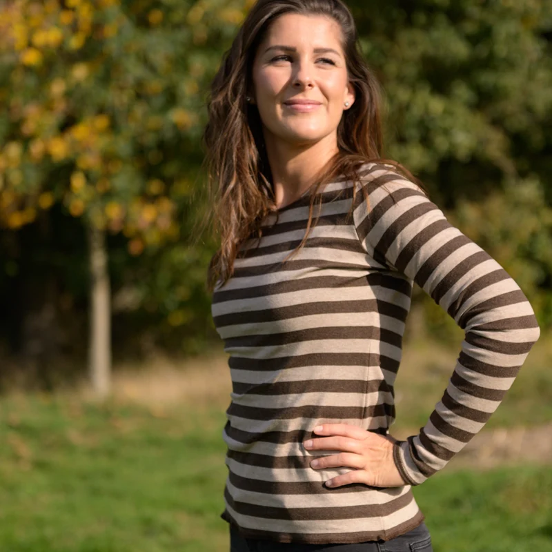 Streifen-Shirt aus 100% Bio-Baumwolle