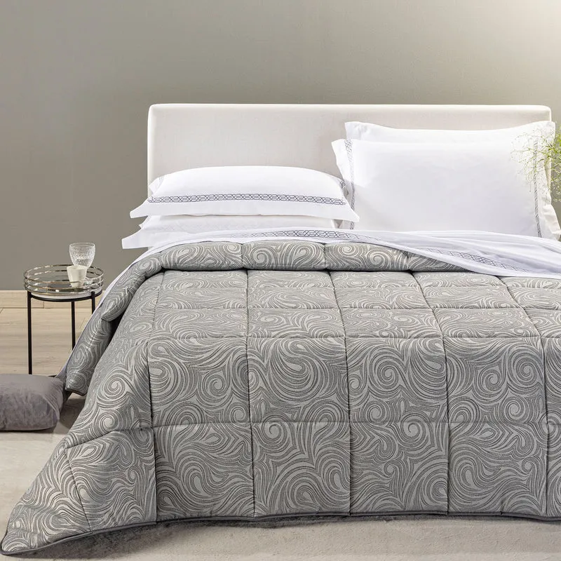 Trapunta Silver Barocco in Raso Jacquard 300 gr/mq