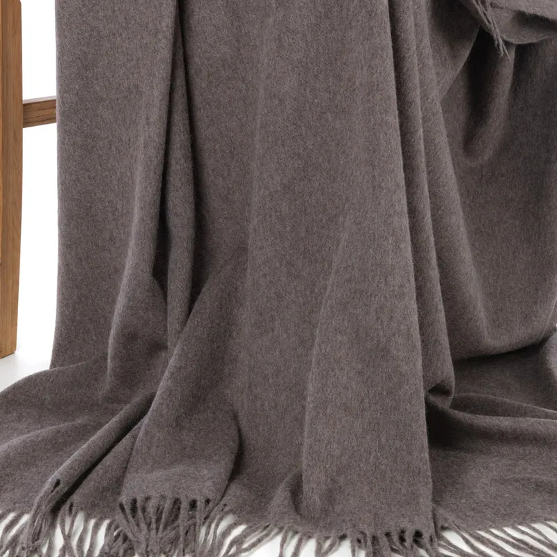 Feines Lammwollplaid mit Kaschmir "MODENA"