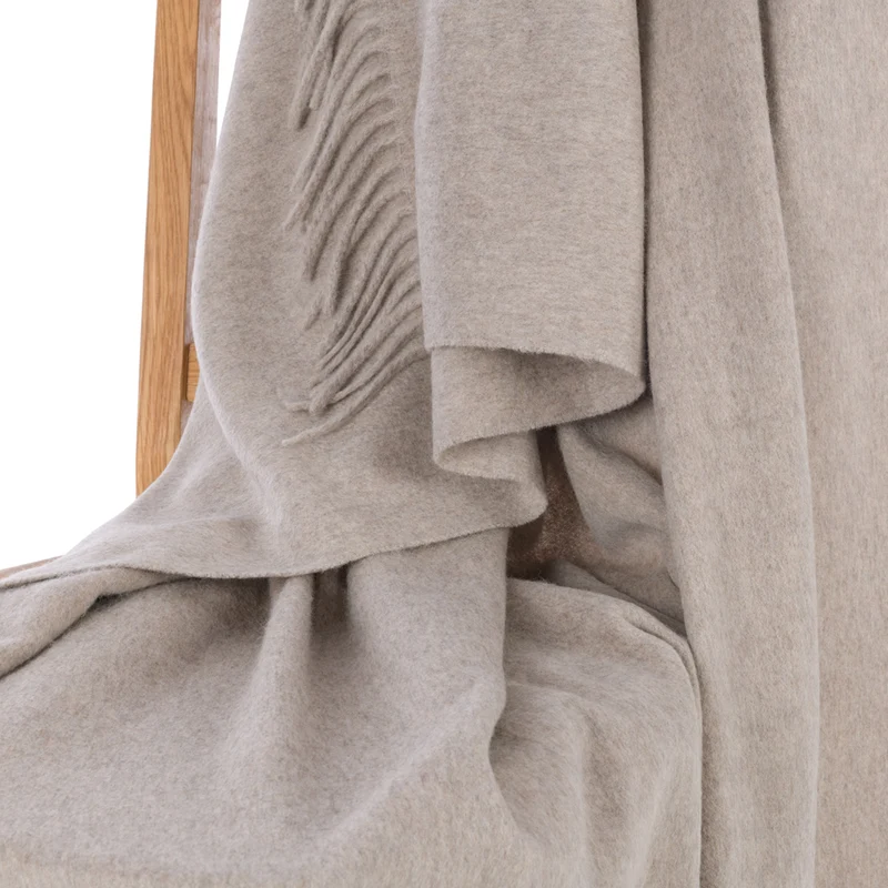 Feines Lammwollplaid mit Kaschmir "MODENA"