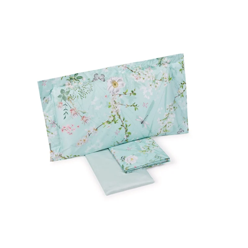 Completo Lenzuola dream Floreale in Raso di cotone