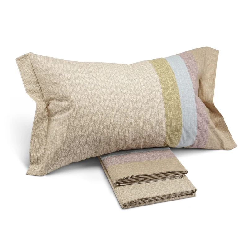 Completo Lenzuola in Cotone Lapponia Caleffi Geometrico