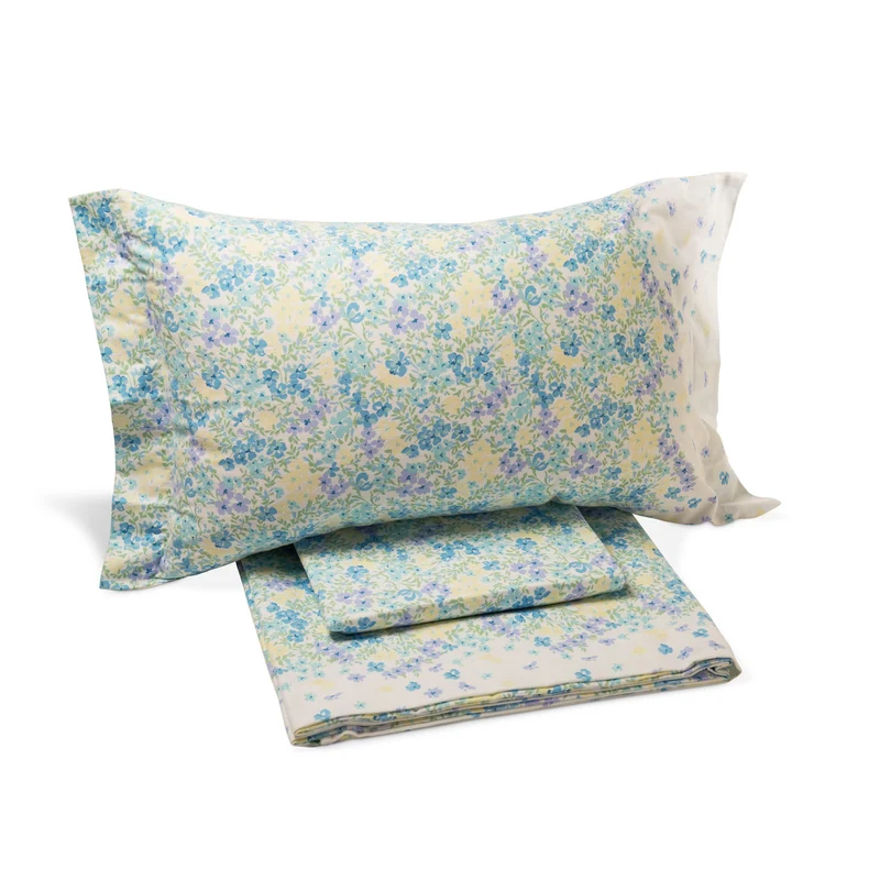 Completo Lenzuola harmony Floreale in Flanella